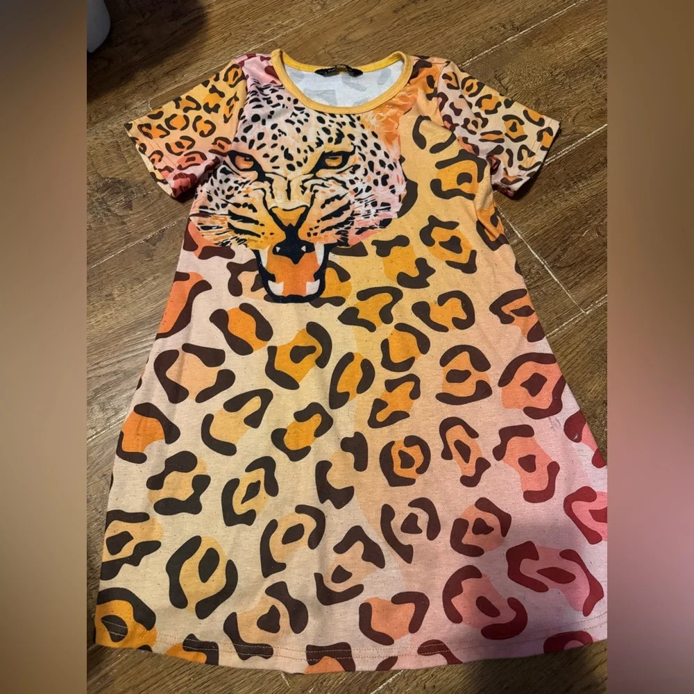Patty Candy girls cheetah dress 10